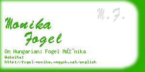 monika fogel business card